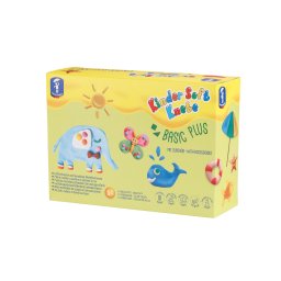 Set plastilina non-toxica Kinder Basic Plus cu accesorii si forme, 3+