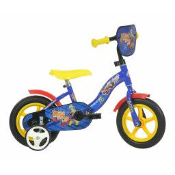 Bicicleta pentru copii 10 inch Pompierul Sam cu roti ajutatoare