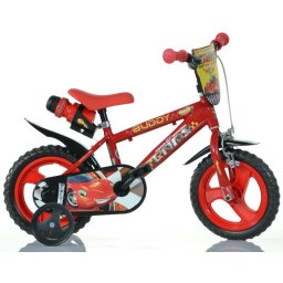 Bicicleta pentru copii 12 inch Junior Elf Cars cu roti ajutatoare