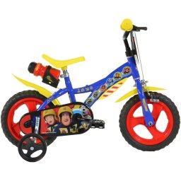 Bicicleta pentru copii 12 inch Pompierul Sam cu roti ajutatoare
