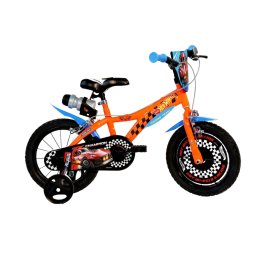 Bicicleta pentru copii 14 inch Hot Wheels cu roti ajutatoare si frane duble