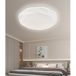 Plafoniera LED alba 35 cm, 32W, 3 temperaturi culoare, metal si acril