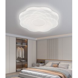 Plafoniera LED Floare 23 cm, 22W, 3 temperaturi de culoare, alb