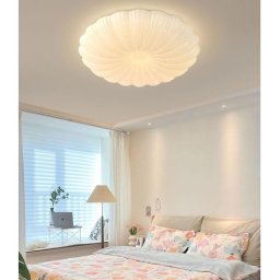 Plafoniera LED Margareta 23 cm, 22W, 3 temperaturi, alb, metal si acril
