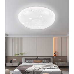 Plafoniera LED Stele 35 cm, 32W, 3 temperaturi de culoare, alba