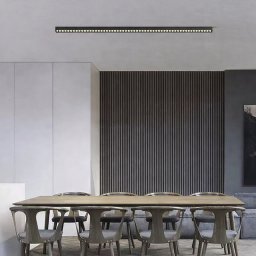 Proiector LED liniar aplicat cu grila 72W, 4000K, 90 surse, 2.4 m