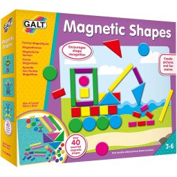 Set educativ cu forme geometrice magnetice si tabla de joc, Galt