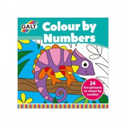 Carticica de colorat pe numere Galt, 24 imagini, 4 ani+