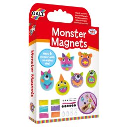 Set creativ cu magneti si monstruleti modelabili pentru copii 6 ani+