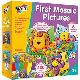 Set creativ mozaic pentru copii 3+ cu 6 imagini si 400 autocolante