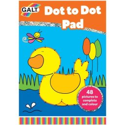 Carte de colorat Dot to Dot cu 48 imagini de unit puncte si colorat