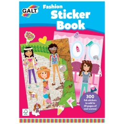 Carte cu abtibilduri Fashion pentru copii 4+ cu 300 stickere, Galt