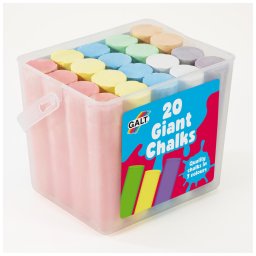 Set 20 crete colorate pastel pentru asfalt si tabla, în galetusa