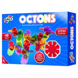 Set de construit Octons Galt cu 48 piese transparente pentru copii 4+