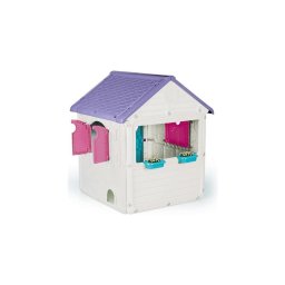 Casuta de joaca pentru copii roz, interior si exterior, DOLU