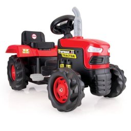 Tractor cu pedale DOLU pentru copii 3+, cu volan si claxon