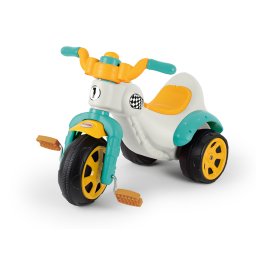 Tricicleta pentru copii DOLU Super Bike Pastel, roti late, 2+ ani