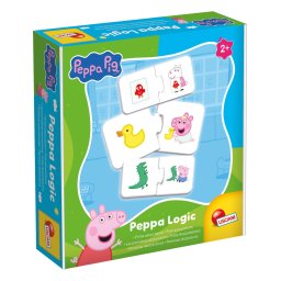 Joc de logica pentru copii 2+ Peppa Pig cu piese puzzle din carton