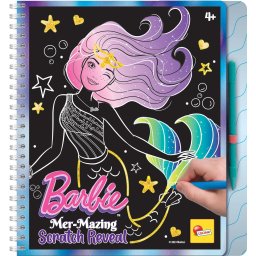 Caiet de razuit Barbie Mer-Maizing pentru desen creativ, 4 ani+