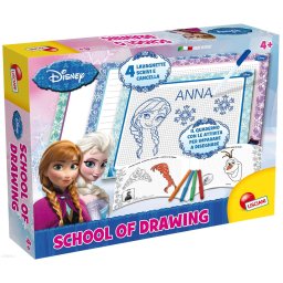 Scoala de desen Frozen cu planse reutilizabile si pixuri lavabile 4+