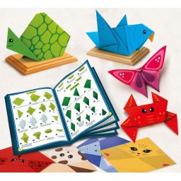 Set creativ origami pentru copii KIDS ART, 105 coli colorate, 7 ani+