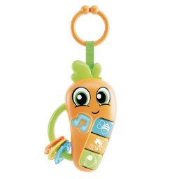 Zornaitoare interactiva pentru bebelusi Morcov vesel cu sunete si melodii