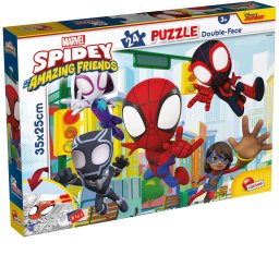 Puzzle de colorat Marvel Spidey si prietenii uimitori, 24 piese, 2 în 1