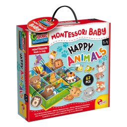 Cutiuta Montessori cu animalute si habitate pentru copii 1-4 ani