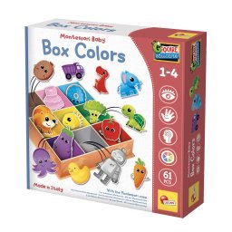 Joc Montessori de sortare culori pentru copii 1-4 ani