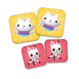 Joc de memorie Gabby's Dollhouse cu 24 carduri pentru copii 3+