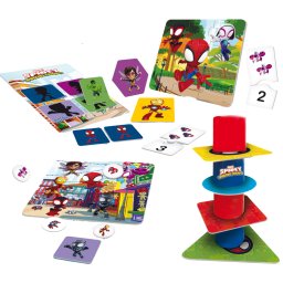 Joc educativ 10 in 1 Spidey Marvel pentru copii 2+ ani, Lisciani
