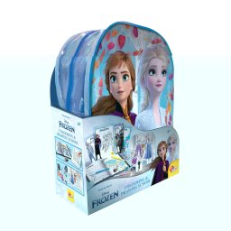 Kit de creatie Frozen cu ghiozdanel, markere si planse de colorat