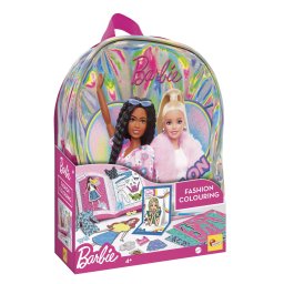 Kit creativ Barbie Fashion cu ghiozdanel pentru desen si design vestimentar