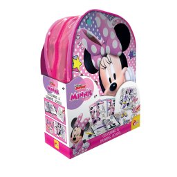 Kit creativ cu ghiozdanel Minnie pentru colorat si personalizat