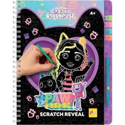 Carticica de razuit Gabby's Dollhouse cu 44 pagini si stilou inclus