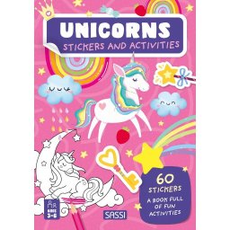 Carte cu abtibilduri si activitati Unicorni magici pentru copii 3-6 ani