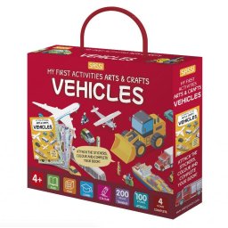 Set de arta si lucru manual cu vehicule pentru copii 4+