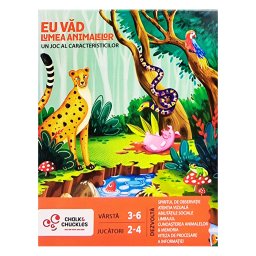 Joc de logica educativ Eu vad - Lumea animalelor pentru copii 3+