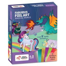 Set creativ arta cu folii de transfer Taramul magic, 4 ani+