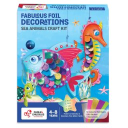 Set creativ cu folii de transfer si animale marine pentru copii