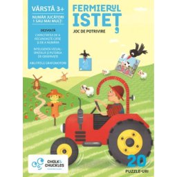 Joc de potrivire educativ Fermierul Istet, numere si numarat, 3 ani+