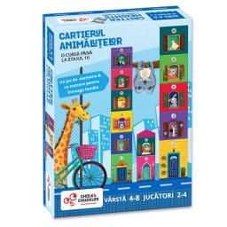Joc de memorie pentru copii Cartierul Animalutelor, 4-8 ani