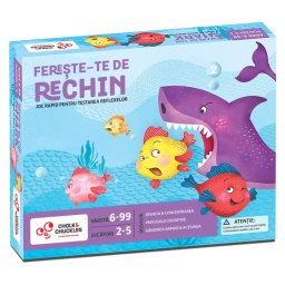 Joc de indemanare Fereste-te de rechin pentru reflexe rapide, 2-5 jucatori