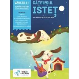 Joc de potrivire educativ Catelusul istet cu notiuni opuse, 3 ani+