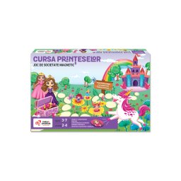 Joc de societate magnetic pentru copii Cursa Printeselor, 3-7 ani