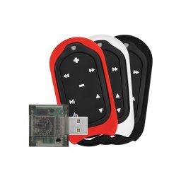 Telecomanda auto RF pentru sisteme media, raza lunga 300 m, negru