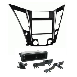 Rama adaptoare 2DIN Connects2 pentru Hyundai Sonata 2011, climatizare manuala