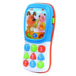 Telefon interactiv pentru bebelusi cu sunete, lumini si cifre
