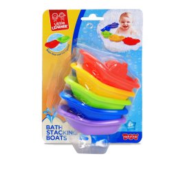 Set barcute pentru baie colorate, 5 piese conectabile, 6 luni+