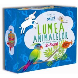 Lumea animalelor RO-EN, set bilingv romana-engleza pentru copii 2-5 ani